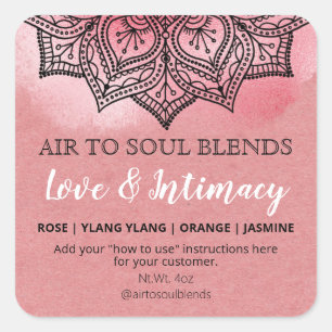 Mandala Roze Love & Intimacy Blend Labels