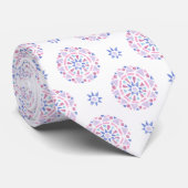 Mandala Roze Paarse Blauwe Bigender Pride Flag Stropdas (Opgerold)