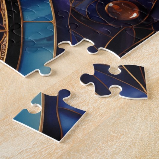 Mandala Roze Paarse Legpuzzel (Zijkant)