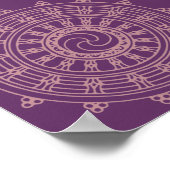 Mandala roze poster (Hoek)