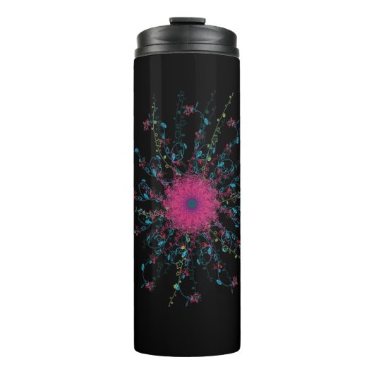 mandala roze thermosbeker (Voorkant)