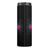 mandala roze thermosbeker (Achterkant)