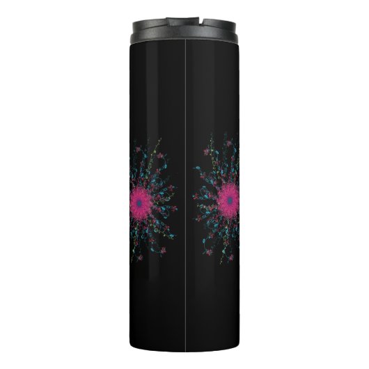 mandala roze thermosbeker (Achterkant)