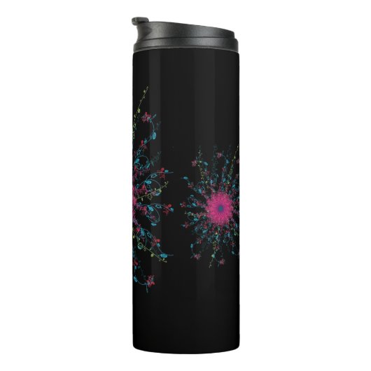 mandala roze thermosbeker (Geroteerd rechts)