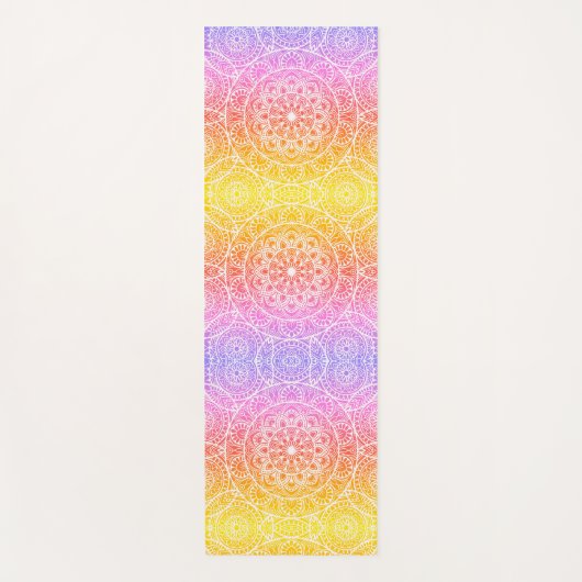Mandala Roze Yoga Mat (Voorkant)