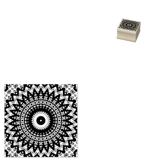 Mandala Rubberstempel (Gestempeld)