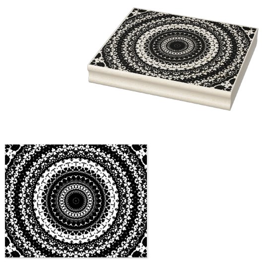 Mandala Rubberstempel (Gestempeld)