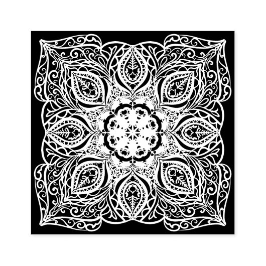 Mandala Rubberstempel (Afrduk)
