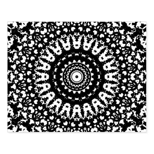 Mandala Rubberstempel (Afrduk)