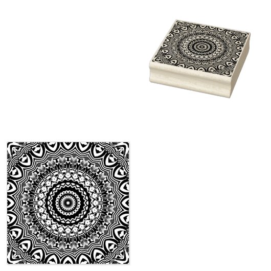 Mandala Rubberstempel (Gestempeld)