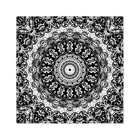 Mandala Rubberstempel (Afrduk)