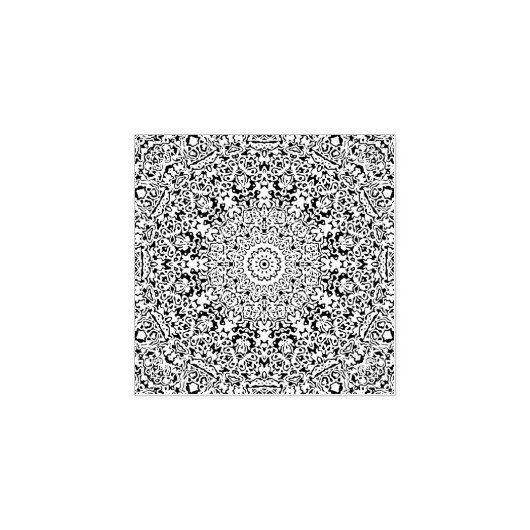 Mandala Rubberstempel (Afrduk)