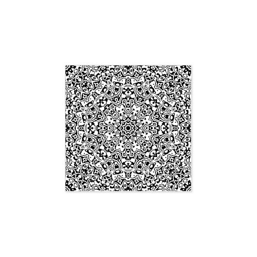 Mandala Rubberstempel (Afrduk)