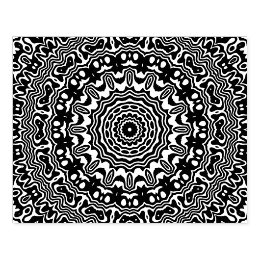 Mandala Rubberstempel (Afrduk)