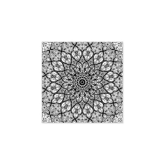 Mandala Rubberstempel (Afrduk)