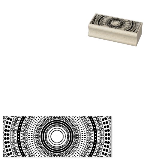 Mandala Rubberstempel (Gestempeld)