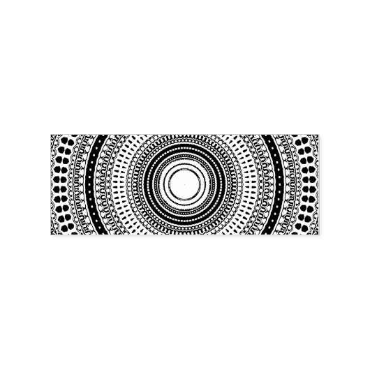 Mandala Rubberstempel (Afrduk)