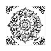 Mandala Rubberstempel (Afrduk)