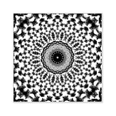 Mandala Rubberstempel (Afrduk)