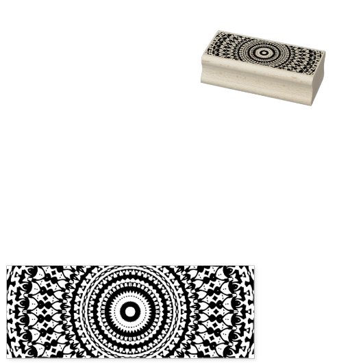 Mandala Rubberstempel (Gestempeld)