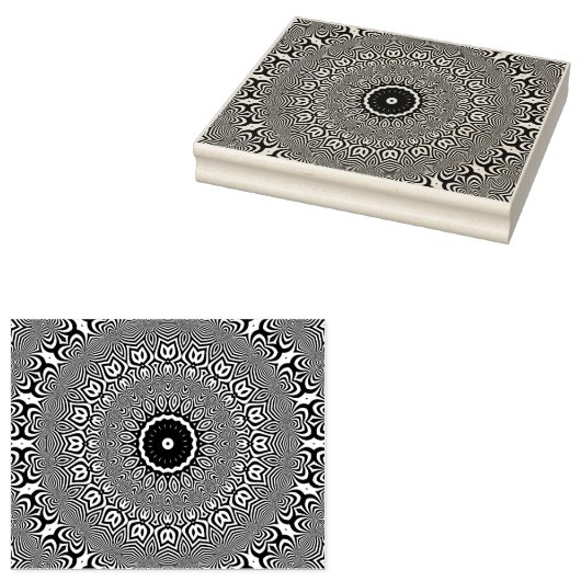 Mandala Rubberstempel (Gestempeld)
