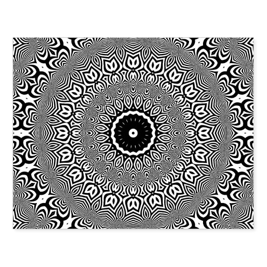 Mandala Rubberstempel (Afrduk)