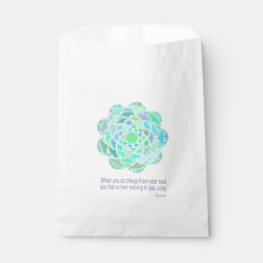 Mandala Rumi Joy Quote Bedankzakje (Voorkant)