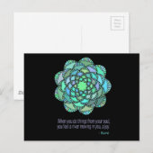 Mandala Rumi Joy Quote Briefkaart (Voorkant / Achterkant)