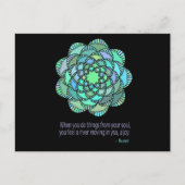 Mandala Rumi Joy Quote Briefkaart (Voorkant)