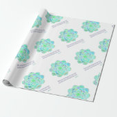 Mandala Rumi Joy Quote Cadeaupapier (Uitgerold)