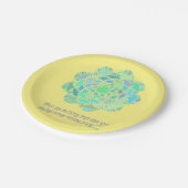 Mandala Rumi Joy Quote Papieren Bordje (Gekanteld)