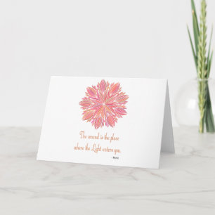 Mandala Rumi Wond Citaat Kaart