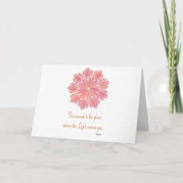 Mandala Rumi Wond Citaat Kaart