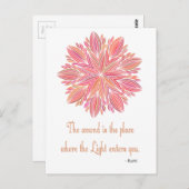 Mandala Rumi Woundquote Briefkaart (Voorkant / Achterkant)