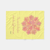 Mandala Rumi Woundquote Fleece Deken (Voorkant (Horizontaal))