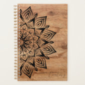 Mandala Rustic Wood Jaarlijks Planner (Voorkant)