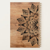 Mandala Rustic Wood Jaarlijks Planner (Achterkant)