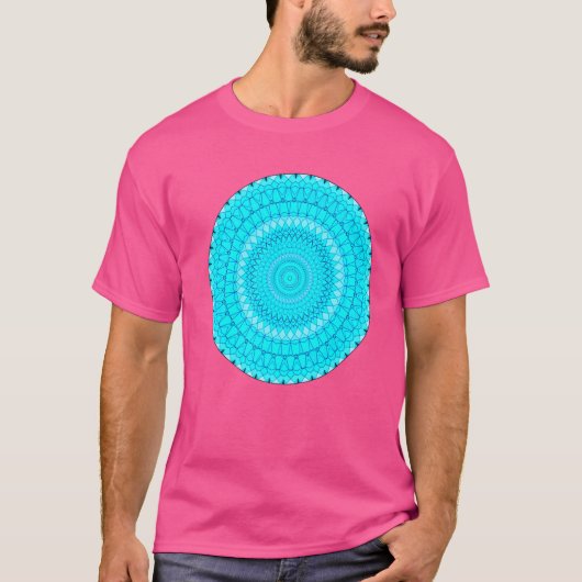 Mandala Sacred Geometry Prana Yoga Mantra Om 1 T-shirt (Voorkant)