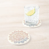 Mandala Sandstone Onderzetter (Zijkant)