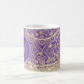 Mandala scannen met Gold Stars Monogram Koffiemok (Center)
