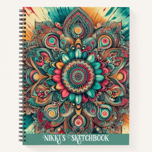 Mandala Schetsboek Notitieboek (Voorkant)