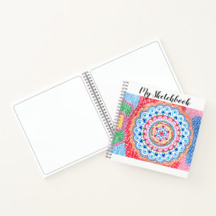 Mandala schetsboek   Persoonlijke titel Notitieboek