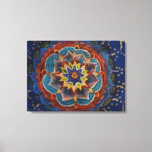 Mandala Schilderij Canvas Print (Voorkant)