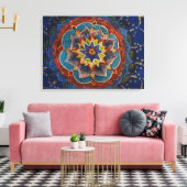 Mandala Schilderij Canvas Print (Insitu (Woonkamer))