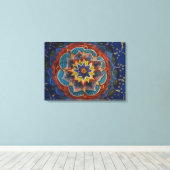 Mandala Schilderij Canvas Print (Insitu (Houten vloer))