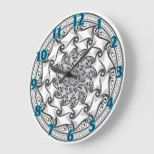 Mandala Scroll Clock Grote Klok (Hoek)
