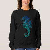 Mandala Seahorse Blue Trui (Voorkant)