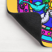 mandala seahorse Mousepad Muismat (Hoek)