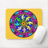 mandala seahorse Mousepad Muismat (Met muis)
