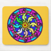 mandala seahorse Mousepad Muismat (Voorkant)